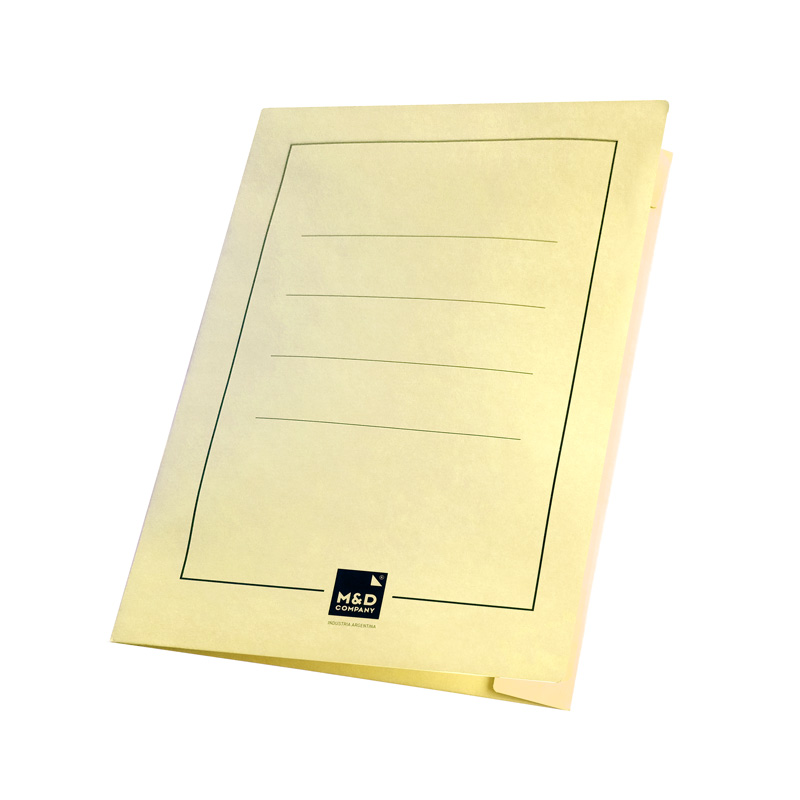 Carpeta 3 solapas Oficio cartulina amarilla