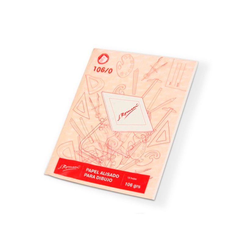Papel Liso Romaní Oficio, 106g,  pack de 10 unidades