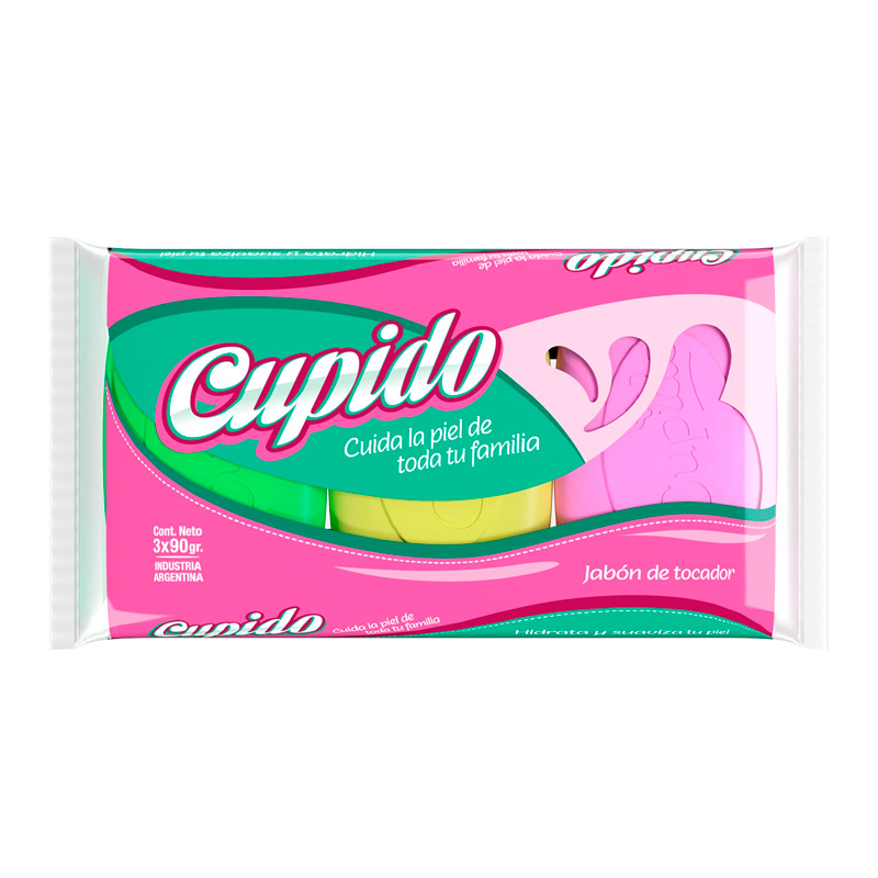 Jabón de tocador, 90g. pack de 3 unidades