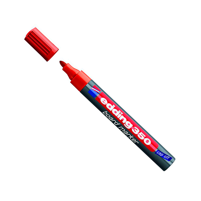 Marcador para pizarra Edding 350 rojo