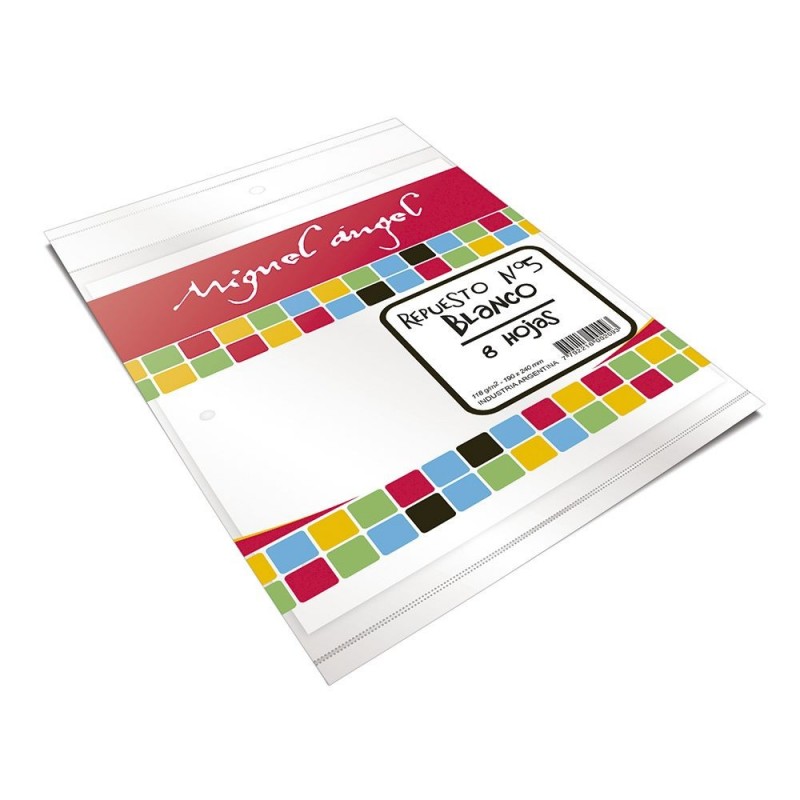 Repuesto de Dibujo Miguel Angel N°5, 8 hojas blancas