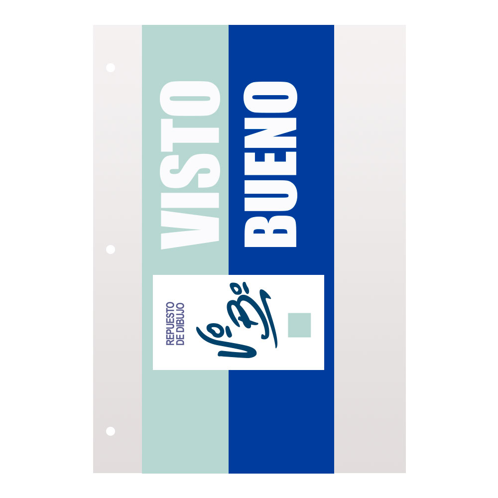Repuesto de Dibujo Visto Bueno N°3 blanco, 8 hojas