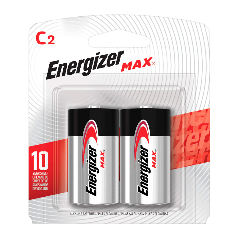Pilas Energizer C, mediana, blister de 2 unidades