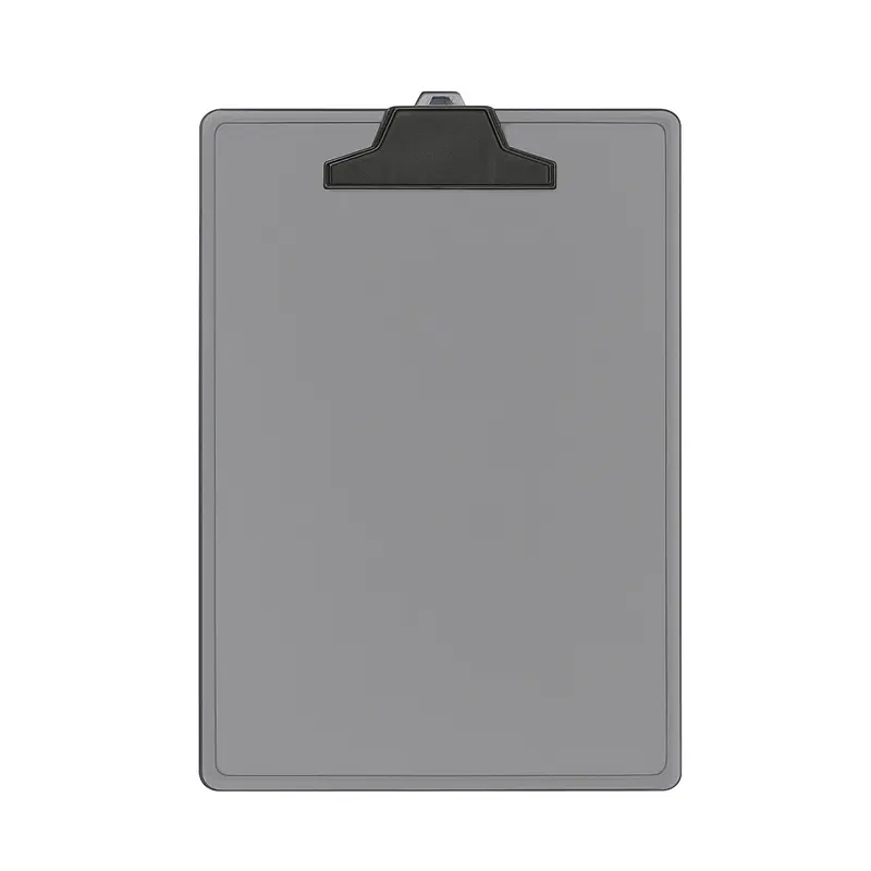 Porta block acrílico con clip plástico PDF A4 Humo, 33 x 23cm.(E)