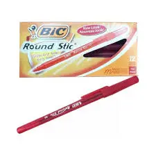 Pack Combo x 12 Bolígrafo Bic Rondo rojo