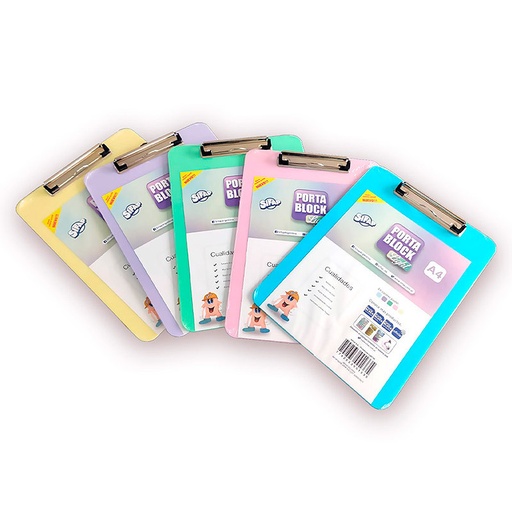 [SIFAPPBA4PAS] Porta block acrílico Sifap A4 Color Pastel