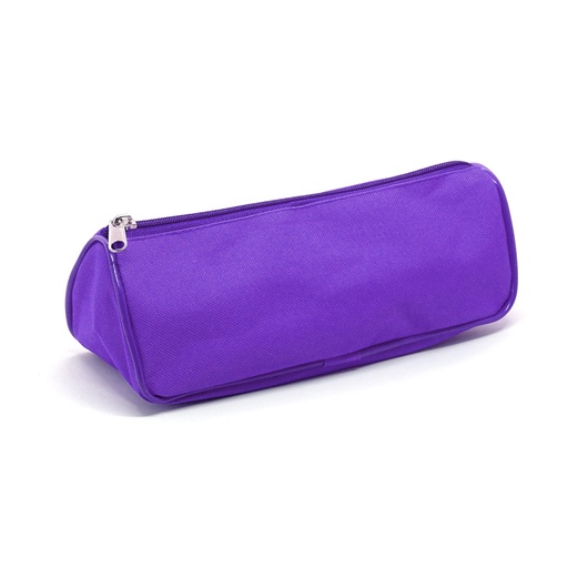 [CANO1CBANAVI] Cartuchera de tela cordura de 1 cierre tipo bananita violeta