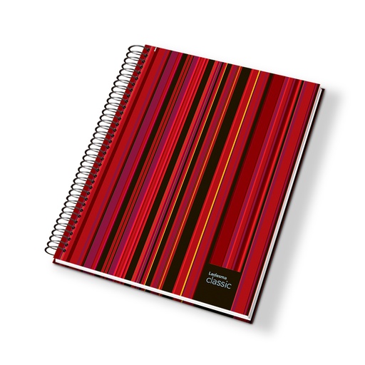 [CLASSIC297CU] Cuaderno Classic espiralado tapa rígida, 22x29cm. 84 hojas cuadriculadas