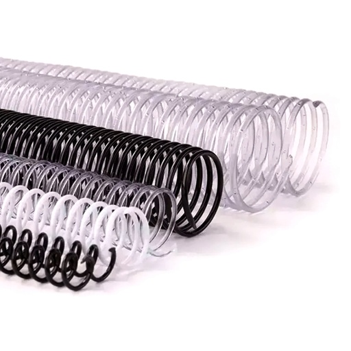 [RAFERESP9BLA] ESPIRAL 9mm X 50 Blanco para encuadernar