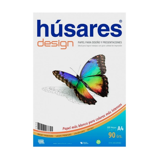 [HUSARES7879] Resma Húsares Design A4 90g. 100 Hs 7879