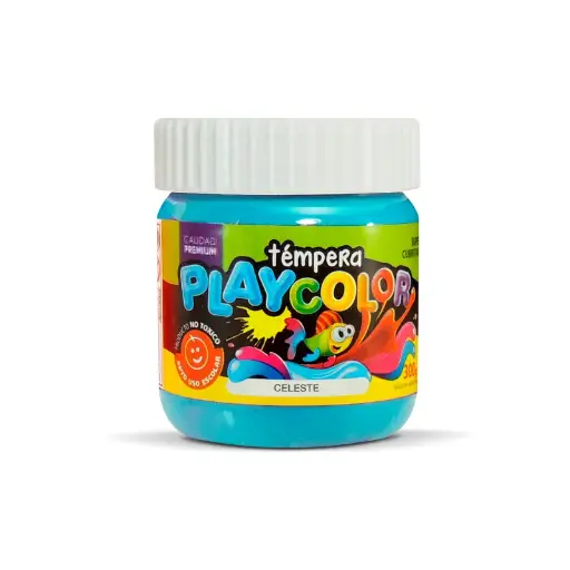 [PLAYTE300CEL] Témpera Playcolor,  250cc. Celeste