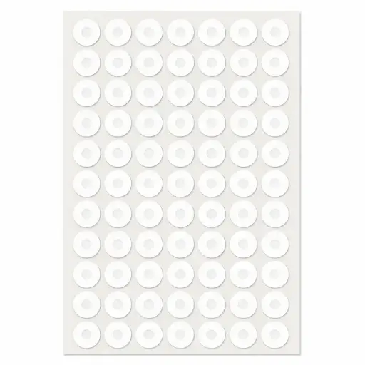 [OJALILLOUNID] Ojalillos Autoadhesivos 1 Plancha x 70 unidades