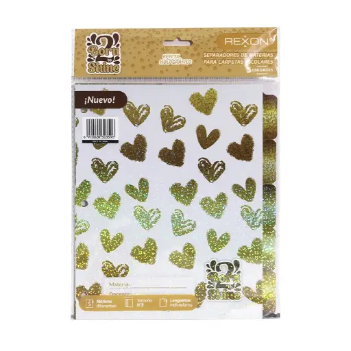 [SEPREX3BORN2] Separador 5 posiciones Rexon Born to Shine 2, N°3