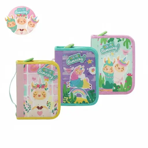 [LSDCA9720703] Cartuchera de 1 cierre con 1 división LSyD Llamazing 97.20703 